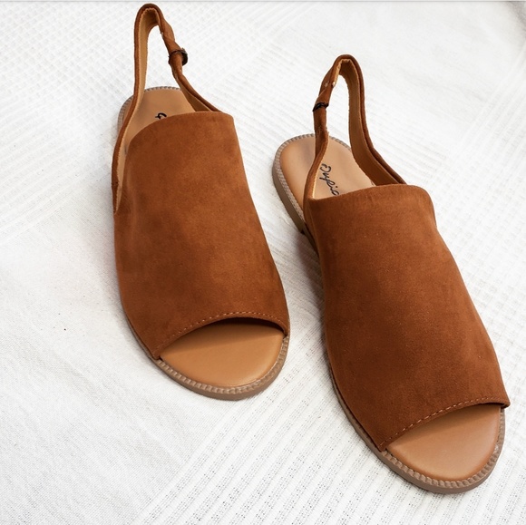 Price firm!/The Erin// chestnut slingback sandal - Picture 2 of 3
